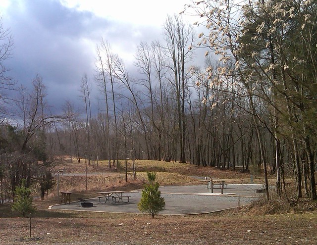 Natural Tunnel State Park's campground waiting for camping season to open