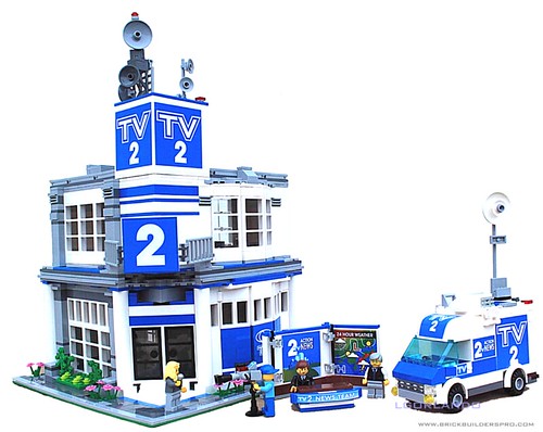 Lego City TV News Station