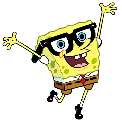 cartoon-characters-with-glasses-Songebob