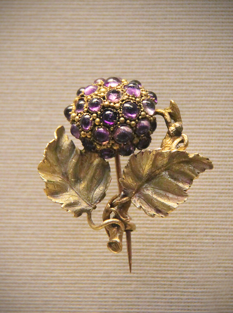 Amethysts, citrine and coloured gold, English, mid 19c 2