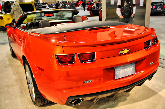 The brand new 2012 Camaro SS Convertible at the 2011 Philly Auto show