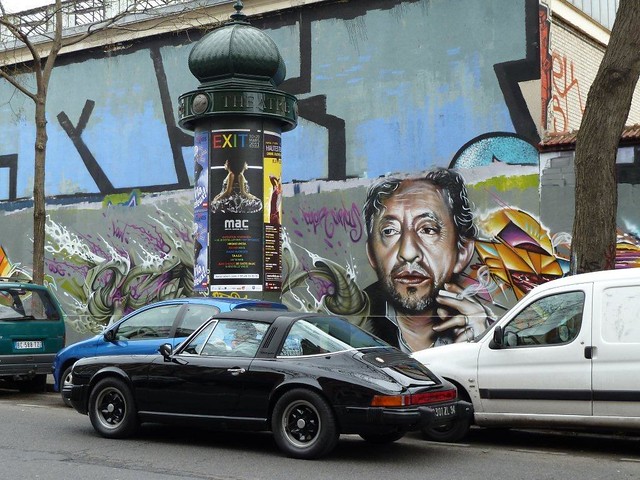 Paris Street Art Porsche Targa Gainsbourg