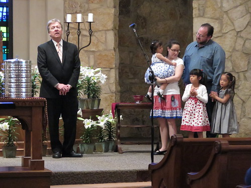 Pastor Jordan explaining what infant baptism means in our church.