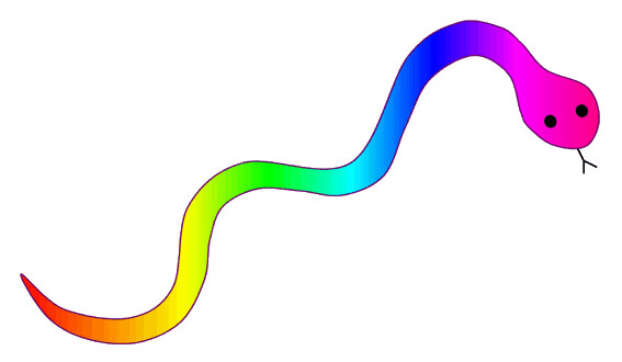 rainbow serpent clipart - photo #2