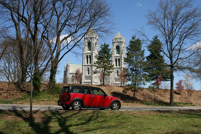 Sacred Heart Cathedral, with Mini Clubman 