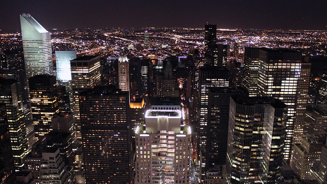 0215 - USA, New York, Night City View