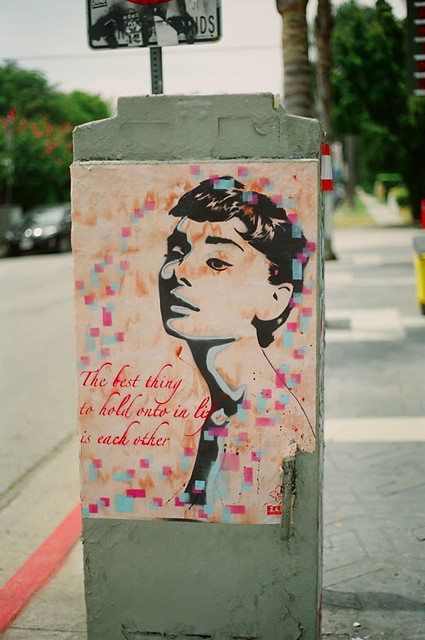 Free Humanity Audrey Hepburn Stencil photo By Samantha Geballe