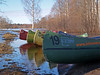 fifth season in Soomaa - canoes waiting
