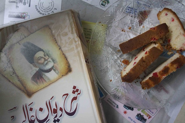 Mirza Ghalib and Cake