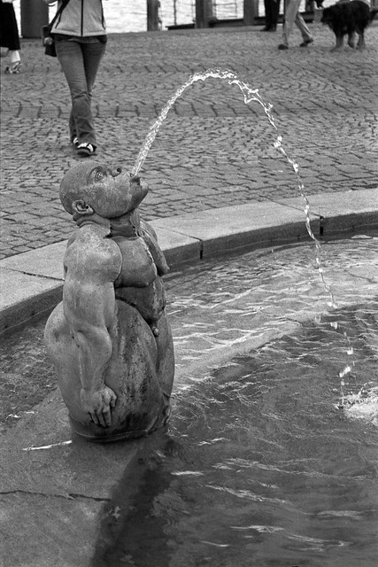 Funny nude fountain by Peter Lenk berlingen Germany