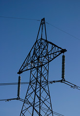 Power pylons and lines