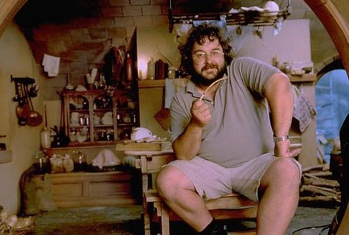 Peter Jackson on set of Lord of the Rings