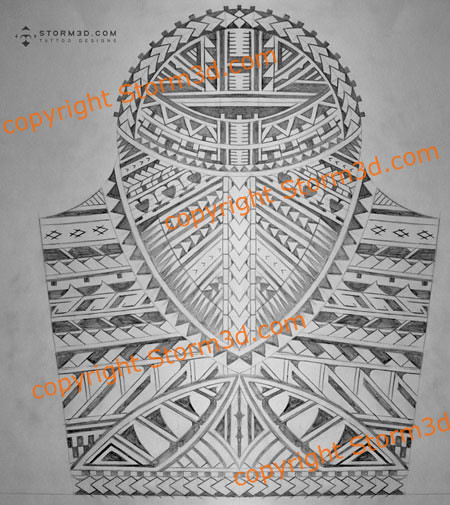 This is a Samoan sleeve design with a really intricate pattern