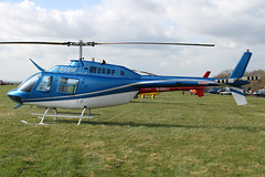 G-BSBW - 1982 build Bell 206B Jet Ranger III, at the 2011 Cheltenham Festival