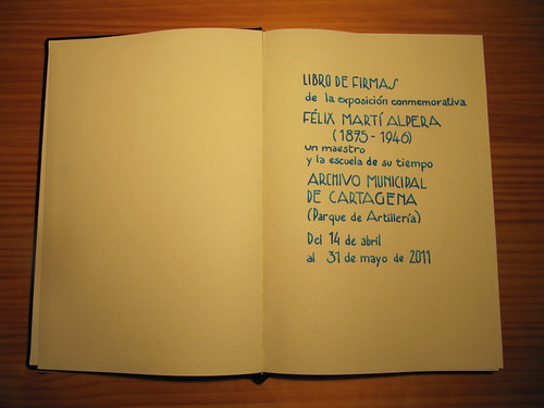 Caligrafía para exposición Félix Martí Alpera