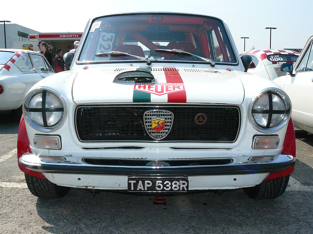 Autobianchi Abarth 112 Frontal shot of this car seen at Auto Italia 2011