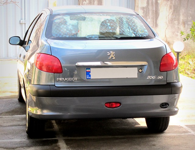 This is a Peugeot 206 SD and it's built in Iran in the Iran Khodro co