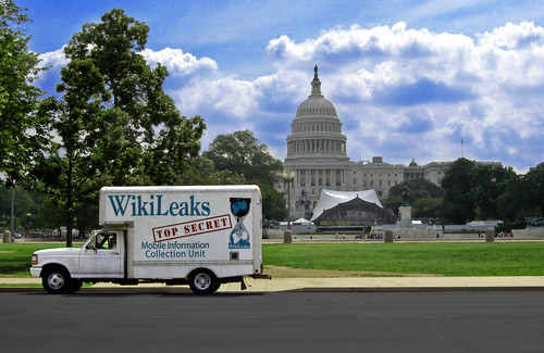 wikileaks truck capitol hill