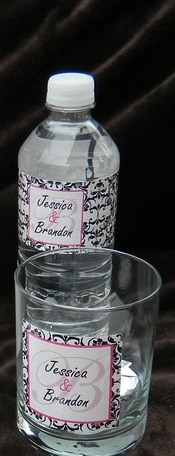 Aguas personalizadas casamento jessica e Brandon by by Luciana Godoy - Lembrancinhas Personalizadas