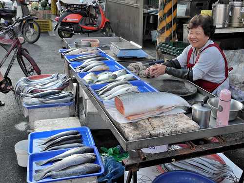 Fish Vendor in Budai