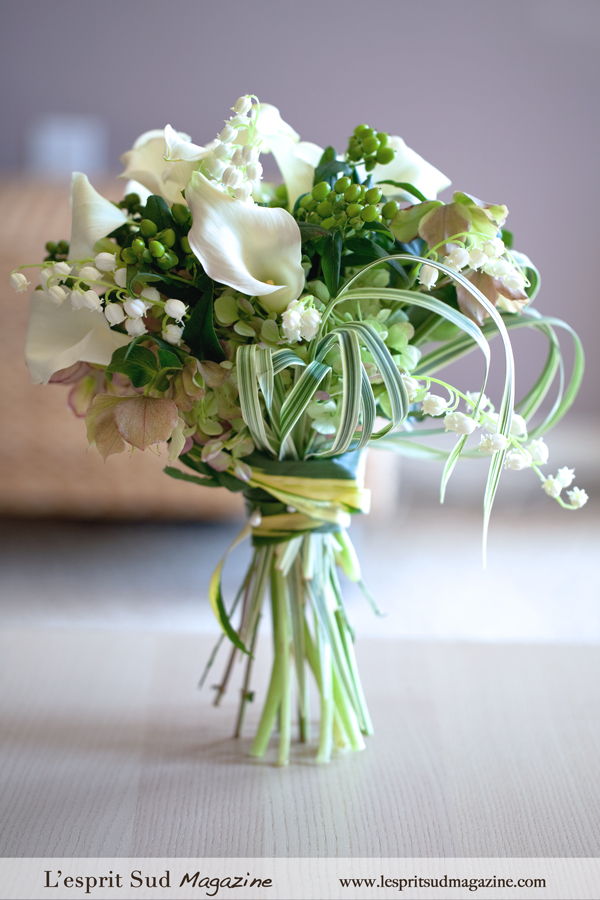 Summer white bridal bouquet