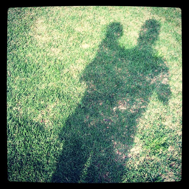 My shadow. I'm a little out of order here. #photoadayapril