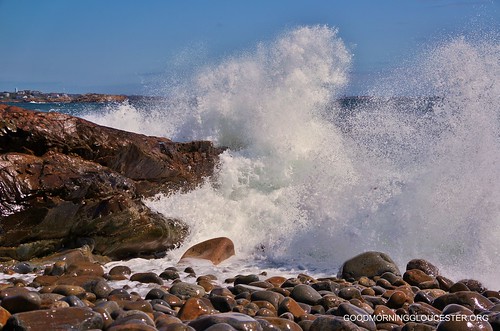 Bass Rocks Post Storm Surge Wave 4/24/12 Gloucester MA by captjoe06