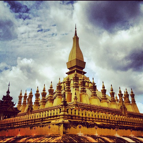 That Luang vientiane Laos by thomaswanhoff