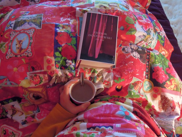 Hot chocolate in bed