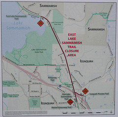 Trail closure map