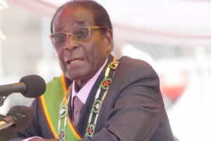 Republic of Zimbabwe President Robert Mugabe speaking at the national independence ceremony on April 18, 2012. The country gained freedom from Britain in 1980. by Pan-African News Wire File Photos