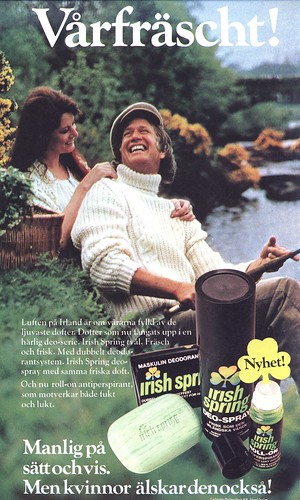 Swedish ad for Irish Spring soap & deodorant 1978