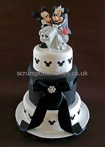 Wedding Cake 698 Mickey Minnie by Scrumptious Cakes PaulaJane 