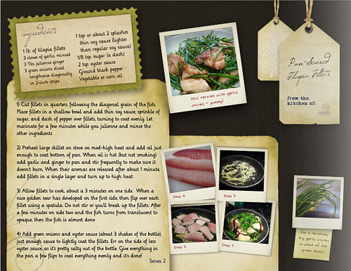 Mixbook Cookbook Template Layout