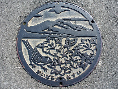 Haibara Nara manhole cover（奈良県榛原町のマンホール）