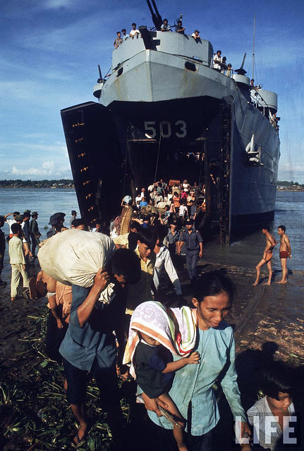 South Vietnam - Vietnamese refugees arriving from Cambodia 1970