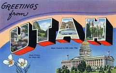 Utah Large Letter Postcards