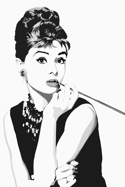 Audrey Hepburn Vector