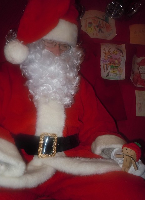 Santa reminds Danbo to write his Crimbo list