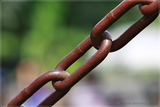 A rusty chain