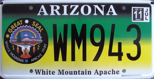 White Mountain Apache Tribe License Plate