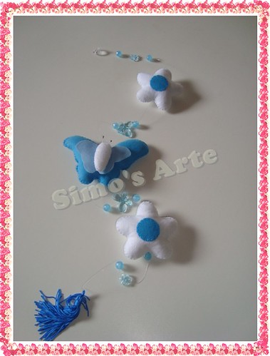 Mobile borbo e flor by Artes by Simo's®