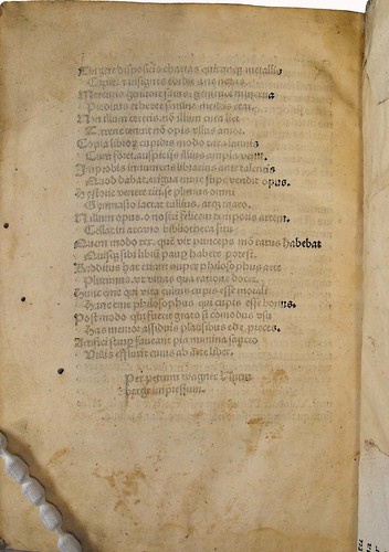 Partially inked page in Beda [pseudo-]: Repertorium auctoritatum Aristotelis et aliorum philosophorum