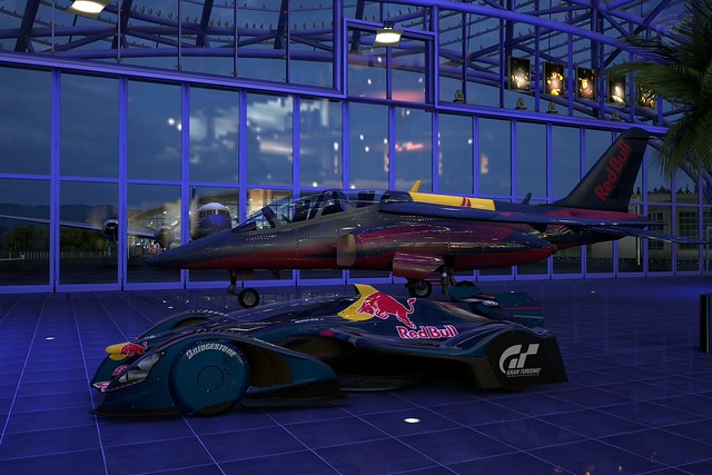 Red Bull X1 vs Jet Plane Because they both strive for low drag 