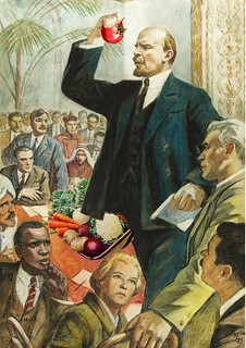 Lenin addressing the International Vegetarian Union, courtesy Mike Licht