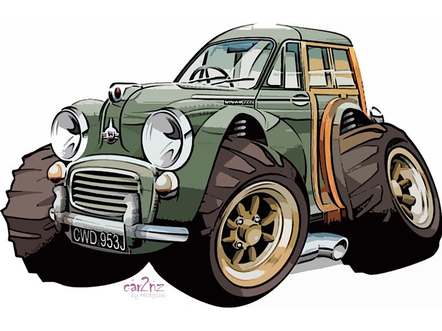 Morris Minor Traveller custom Anyone for a little offroading in the 