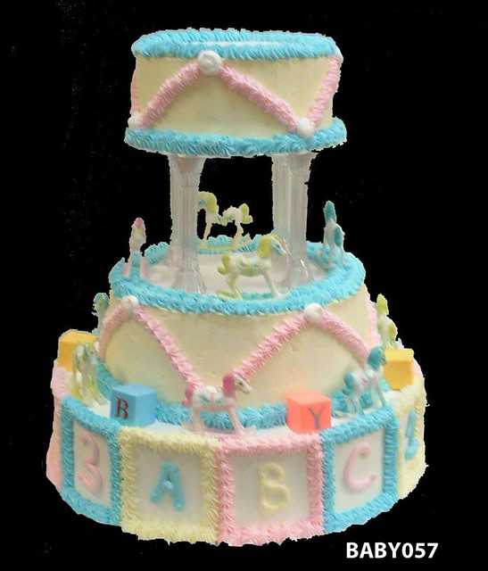 BABY057 baby shower tier cake 57