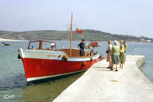 Sea King, passenger ferry serving the Isles of Scilly in 1965 by Stocker Images