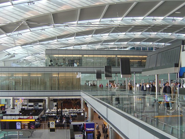 Terminal 5 Heathrow (May 2008) View towards South Security Entrance