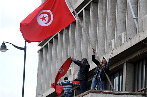 Tunisian workers and youth began to seize government buildings on Jan. 14, 2011 in a bid to force the western-backed regime of President Ben Ali to resign. Ben Ali fled the country leaving Prime Minister Mohammed Ghannouchi in charge. by Pan-African News Wire File Photos